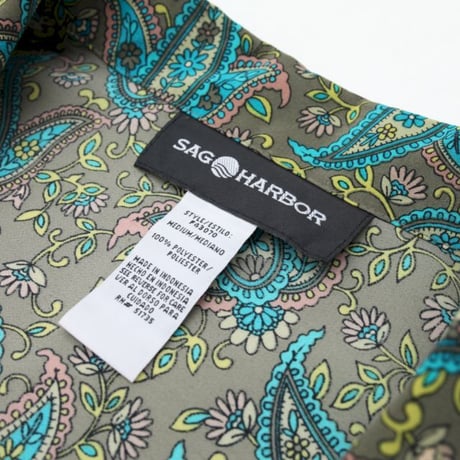 SAG HARBOR Paisley Pattern Shirt