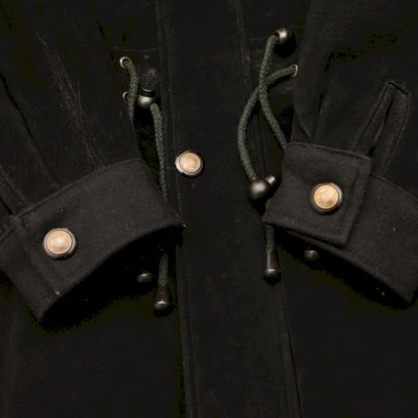 Black Suede Leather Coat