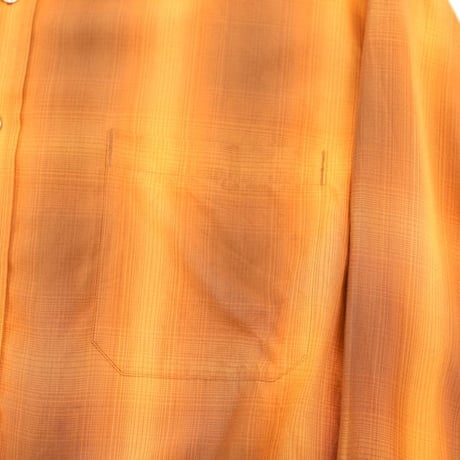 Polynosic Rayon Ombre Check L/S Shirt