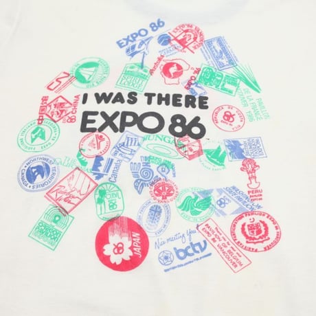 Vintage Ringer T-Shirt "EXPO 86"