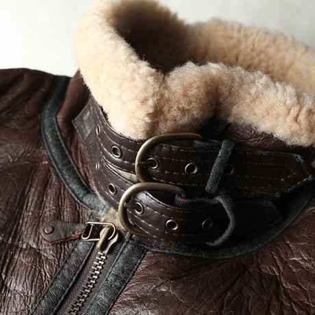 Vintage B-3 Mouton Leather Jacket