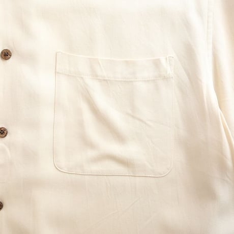 Open Collar Silk S/S Shirt
