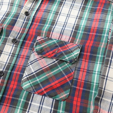 70's Five Brother Cotton Heavy Flannel Plaid L/S Shirt