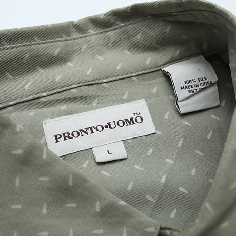 シルク 総柄シャツ Silk S/S Shirt