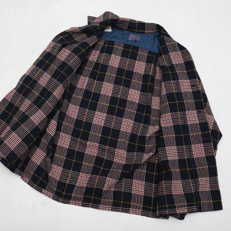 60's Pendleton Open Collared Wool Plaid Shirt