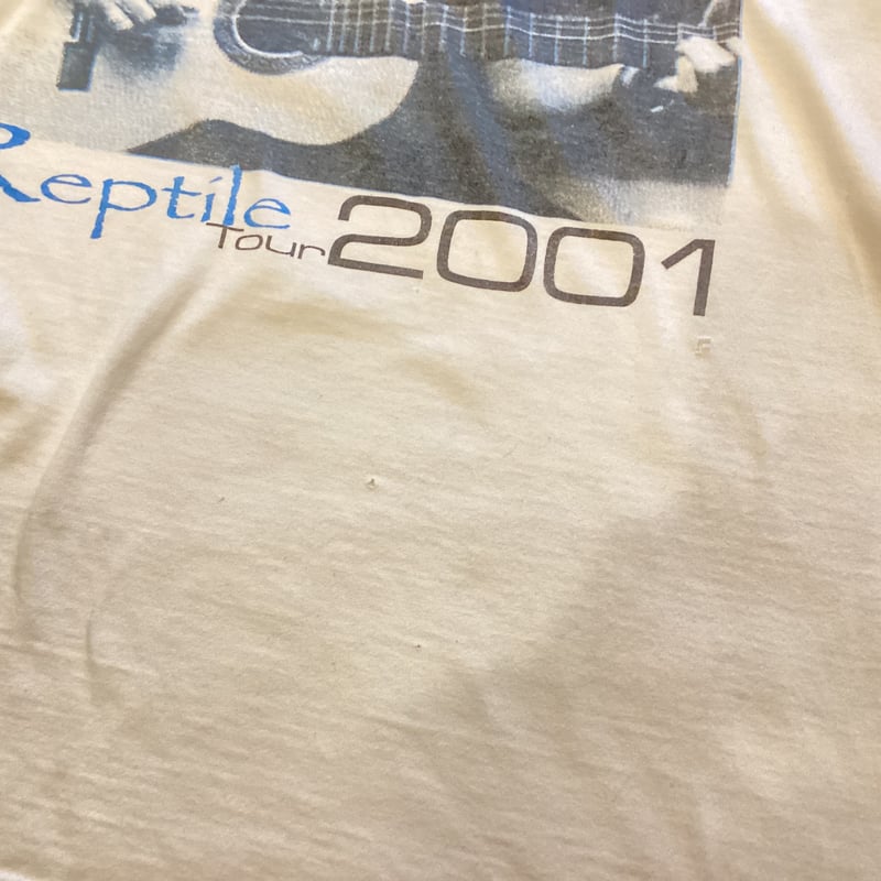 2001 JAPAN TOUR エリッククラプトン REPTILE 半袖 シャツ 古着 00s Eric Clapton 「Reptile World Tour 2001」 ツアー