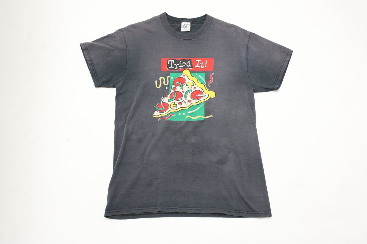 vintage 企業Tシャツ T-Birds Pizza 古着 古着 80s USA製 「BEAR WHIZ BEER」 クマ ビール ポップ アート