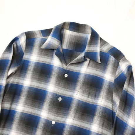 Ombre Plaid Rayon Loop Shirt
