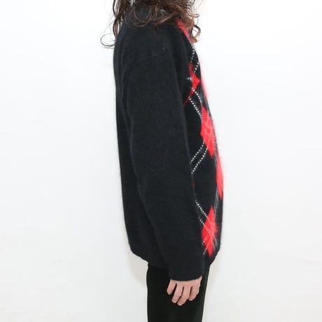 Angora Rabbit Hair × Lambs Wool Knit Sweater