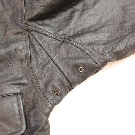 A-2 Type Black Leather Jacket