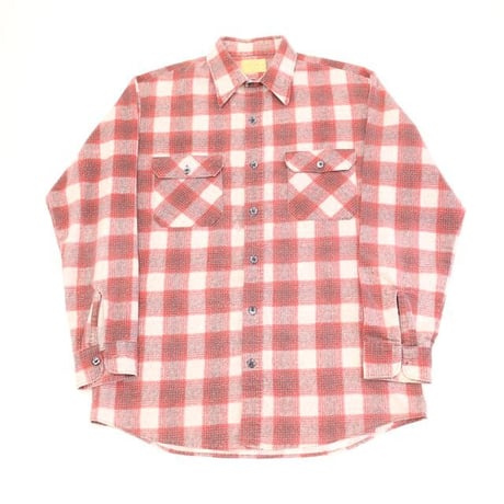 70's Sears Checked Flannel L/S Shirt