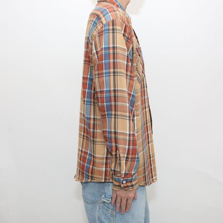 70s BIG MAC Cotton Flannel Plaid Shirt