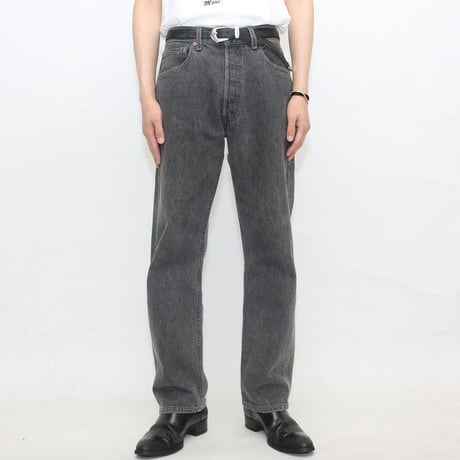 90s Levi's 501 "Yarn-dyed" Black Denim Pants