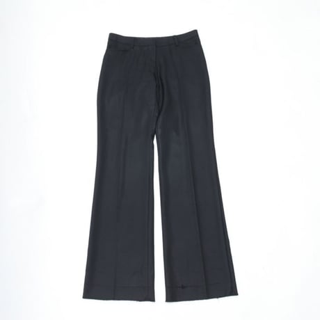 Black Flared Slacks Pants