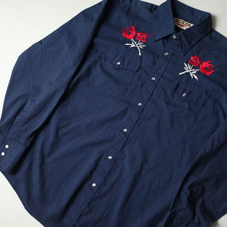 Vintage Embroidery Western L/S Shirt