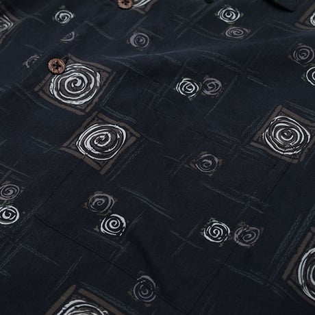 シルク 総柄シャツ Silk S/S Shirt