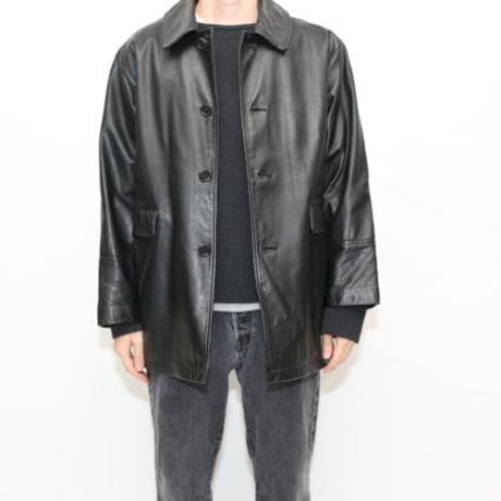 Black Leather Coat