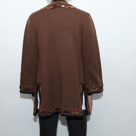Embroidery Knit Cardigan