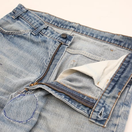 70's Levi's 646  Damaged Flare Denim Pants