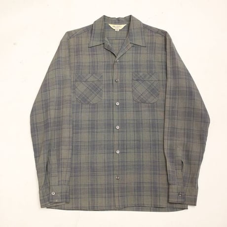50s "Sportsman" Rayon Plaid Loop Shirt