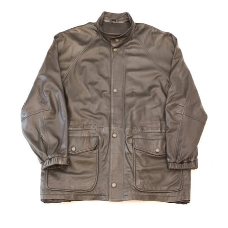 Black Lamb Leather Coat MADE IN ITALY