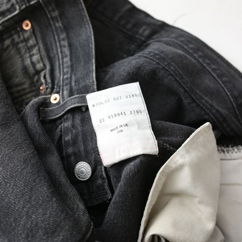 Levi's 501 Black Denim Pants MADE IN UK | Strato Levi's 501 Black Denim Pants MADE IN UK | Strato
