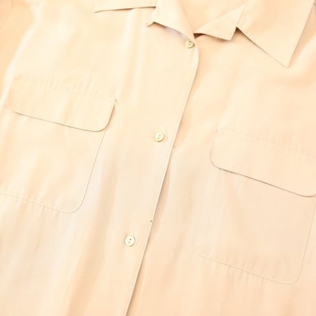 Rayon Open Collar L/S Shirt