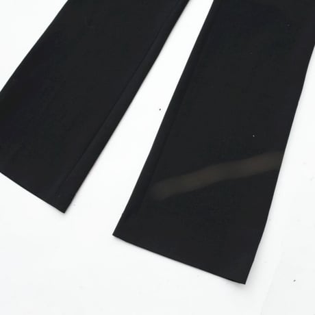Black Flared Slacks Pants