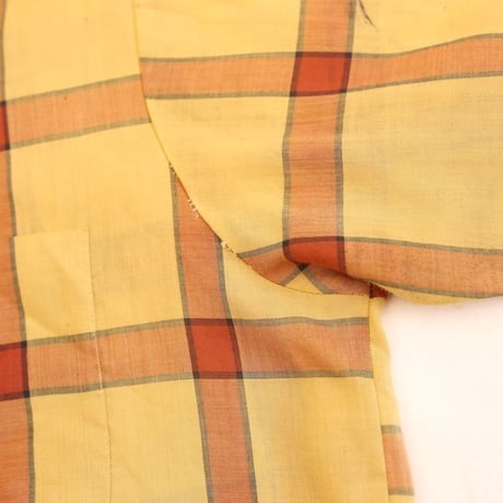60's Open Collared Check L/S Shirt