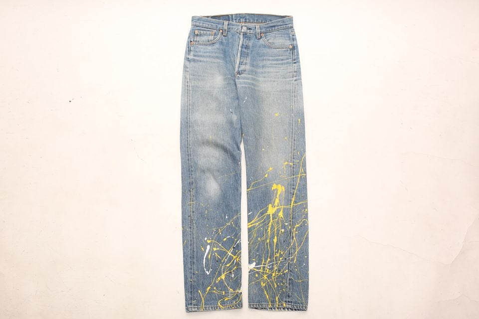 90s Levi's 501 Painted Denim Pants MADE IN USA