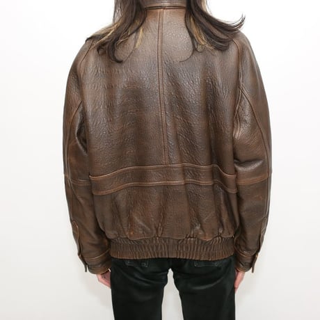 Vintage Brown Leather Jacket