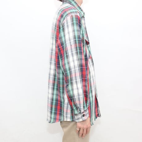 70's Five Brother Cotton Heavy Flannel Plaid L/S Shirt