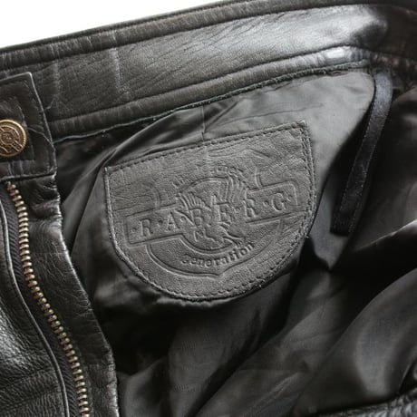 Euro Vintage Black Leather Pants