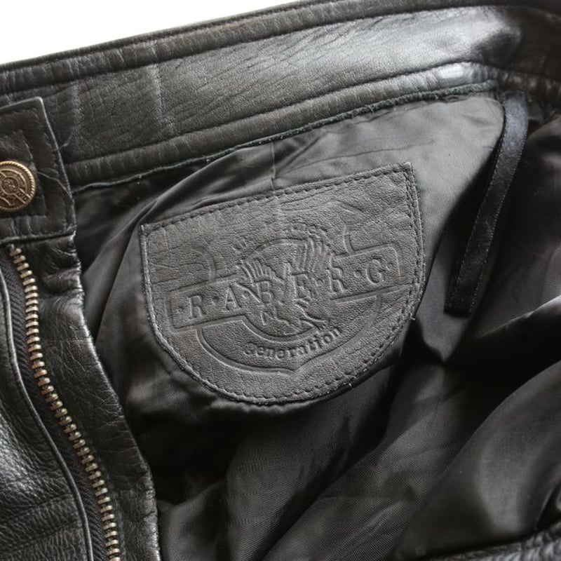 Euro Vintage Black Leather Pants | Strato