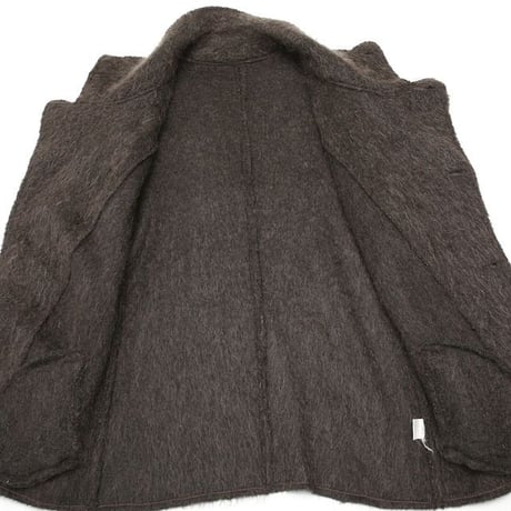 Kid Mohair Blend Knit Coat Made in Italy