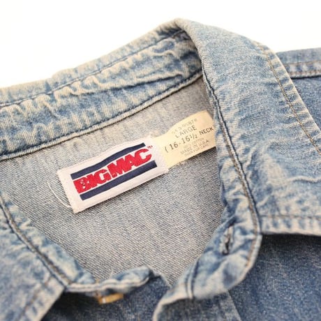 80's BIG MAC Denim Western Shirt MADE IN USA