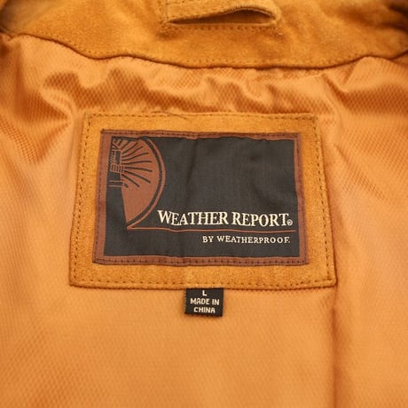 Weatherproof Suede Leather Jacket Loose Silhouette