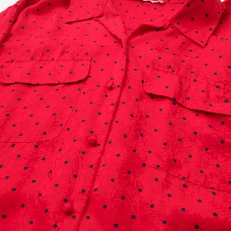 Dot Pattern Silk L/S Shirt