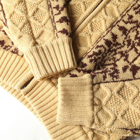 Zip Up Wool Cardigan