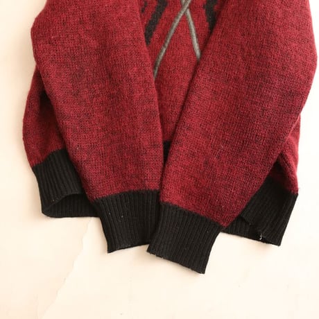 V-Neck Wool Knit Sweater
