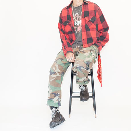 Cut-off Buffalo Check Shirt