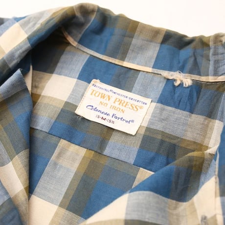 60-70's Open Collar Shirt