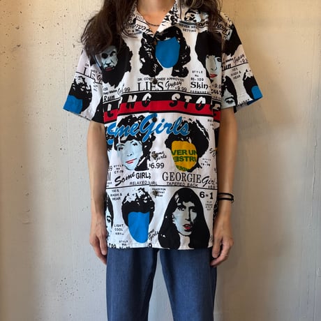 '02 The Rolling Stones "Some Girls" Open Collar S/S Shirt