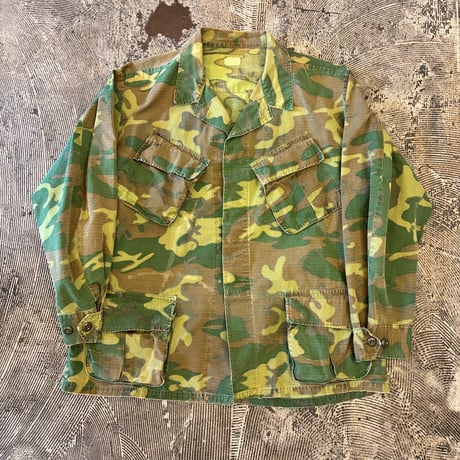 60s US.ARMY ERDL Leaf Patterned Jungle Fatigue Jacket