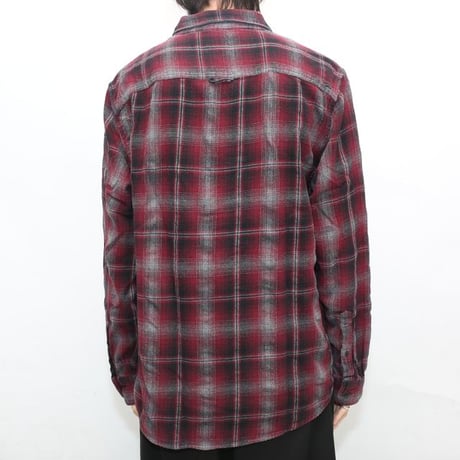 Ombre Check Flannel Shirt