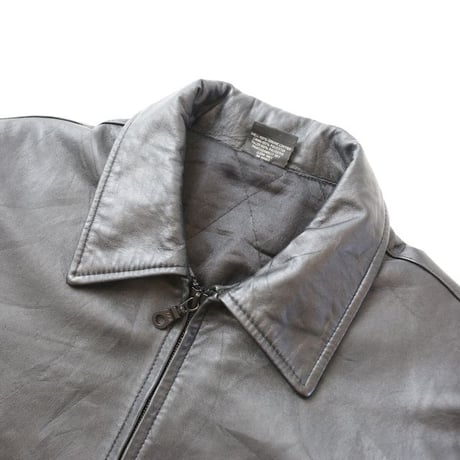 Black Leather Jacket Loose Silhouette