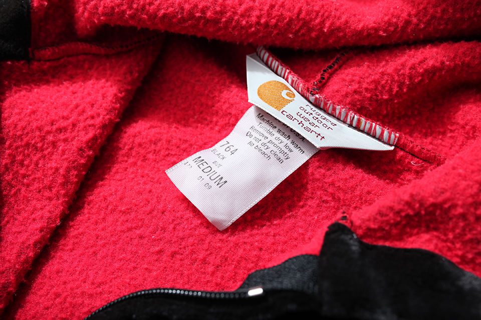 カーハート ベロアパーカー ブラック Carhartt Velvet Hoodie | Strato