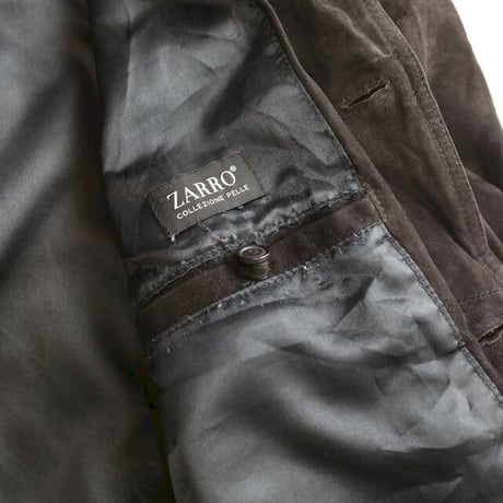 Euro Vintage Black Suede Jacket 'Vera Pelle'