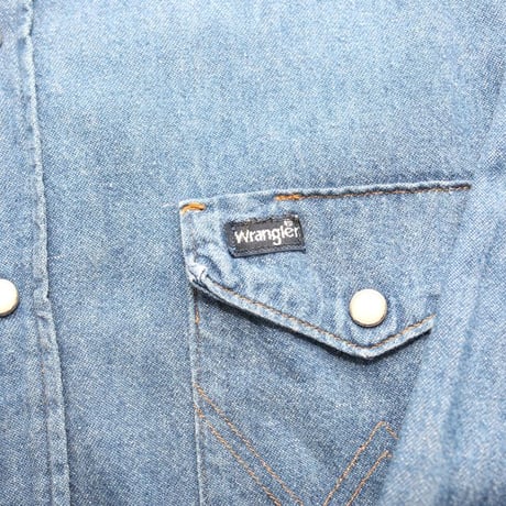80s Wrangler Denim Western Shirt