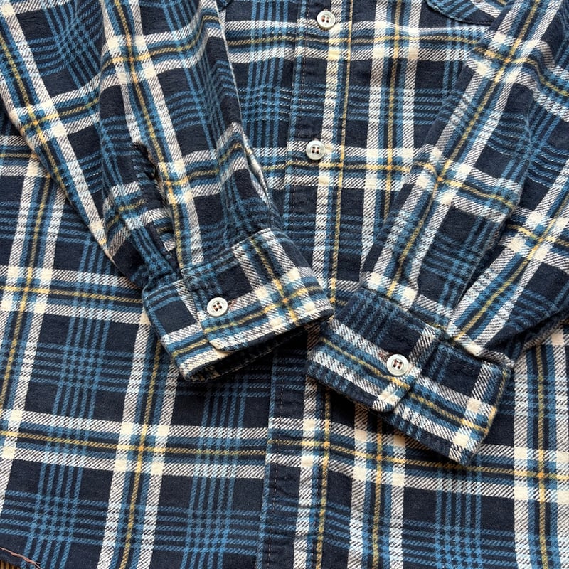 70s Sears Print Flannel Plaid Shirt | Strato
